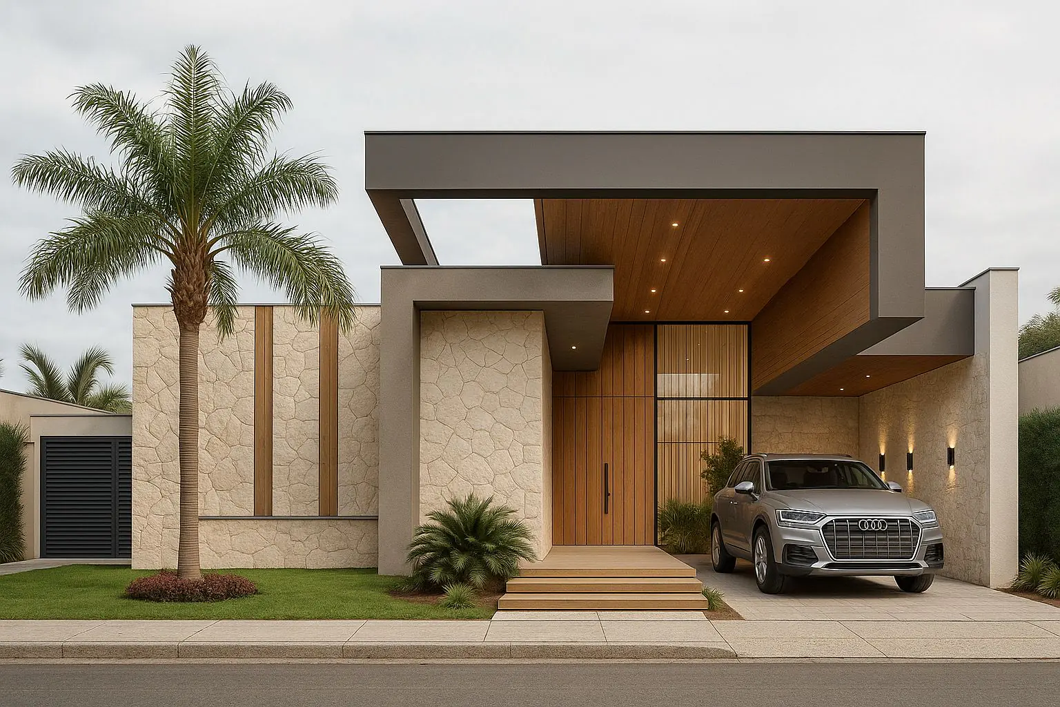 Estudo de fachada contemporânea